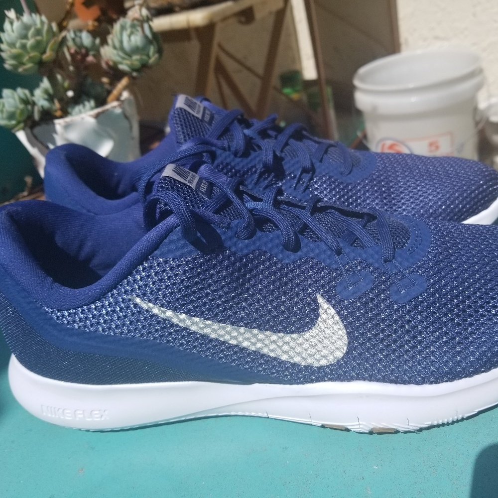 Nike  Flex TR 7 Navy/Metallic Silver/Diffused Blue